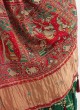 Green And Maroon Color Gajji Silk Gharchola Saree For Bride